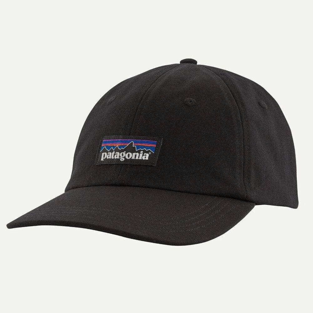 NEW Patagonia P-6 Label Trad Cap Black Hat